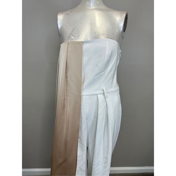 ET OCHS Winston Jumpsuit in Vanilla & Ivory US 6 $528 - Picture 6 of 12